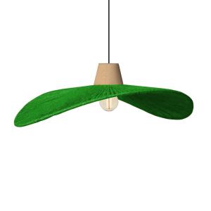 Suspension ficelle de coton vert 50  cm