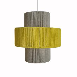 Suspension ficelle de jute jaune 30  cm