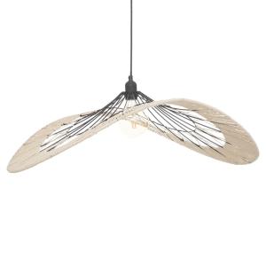 Suspension filaire  - effet papillon métal naturel L.76xP.…