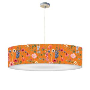 Suspension fleur orange acidulée Ø 60 x H 25