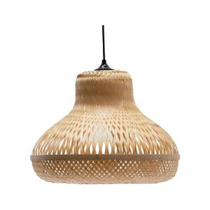 Suspension forme poire en bambou naturel fait main
