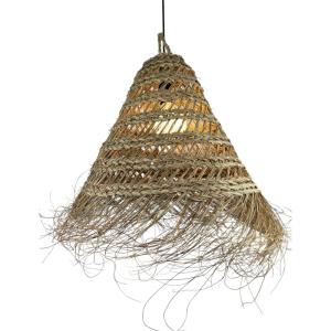 Suspension grand modèle tressée en fibres végétales D.45cm…