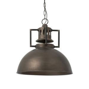 Suspension industrielle en métal INDU métal gris foncé