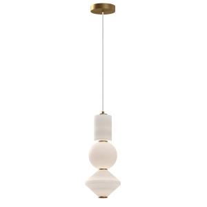 Suspension LED	Acier, aluminium, Verre Opal Mat