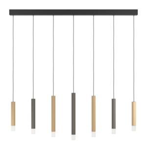 Suspension LED Métal marron