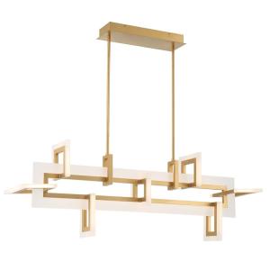 Suspension Linéaire	Aluminium, Acier, Acrylique blanc Or Br…
