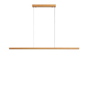 Suspension linéaire en aluminium L120cm - Bois clair