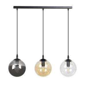 Suspension linéaire en métal avec 3 sphères de verre multic…