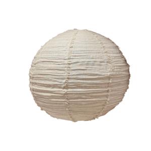 Suspension luminaire en lin beige 80X80cm