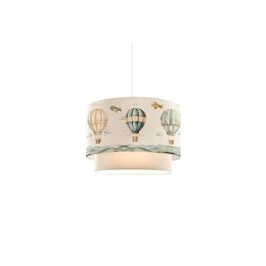 Suspension luminaire plafonnier enfant abat jour beige 30x2…