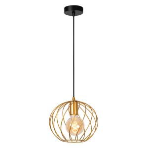 Suspension métal 1 lumière laiton 25 cm