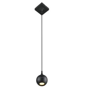 Suspension métal 1 lumière noir IP44