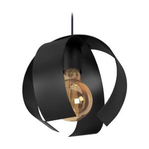 Suspension métal abat-jour métal noir