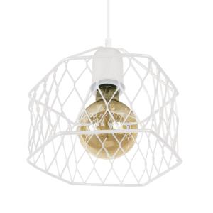 Suspension métal blanc abat-jour métal blanc d'blanc