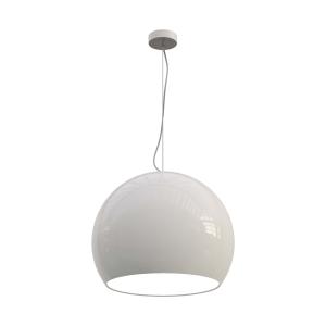 Suspension métal blanc brillant 50cm