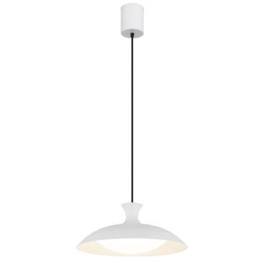 Suspension métal blanc mat, 150cm