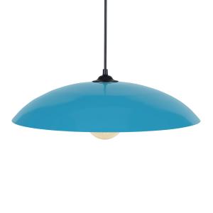 Suspension métal  bleu gris 40  cm