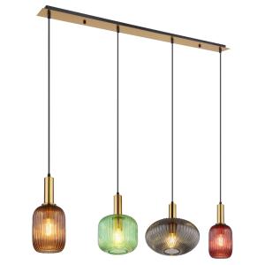 Suspension métal couleur laiton, 120cm