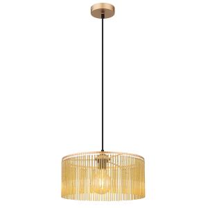 Suspension métal couleur or antique, 135cm
