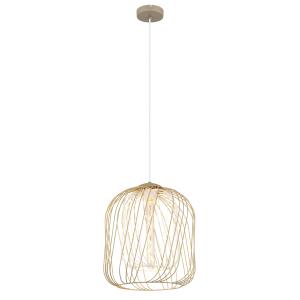 Suspension métal couleur sable mat, 150cm