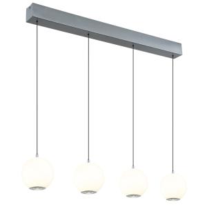 Suspension métal gris mat, 150cm