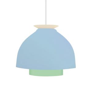 Suspension métal H110cm bleu