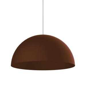 Suspension métal marron corten et blanc 40cm