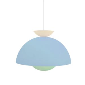 Suspension métal multicolor Abat-jour bleu