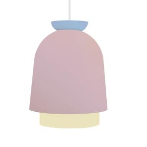 Suspension métal multicolor Abat-jour rose
