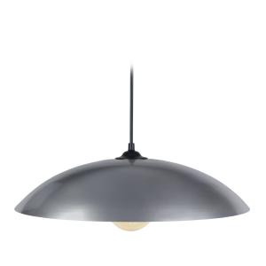 Suspension métal noir abat-jour aluminium