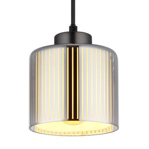 Suspension métal noir chromé/gunmetal mat, 120cm