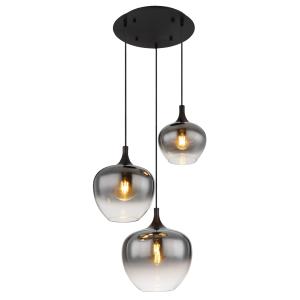 Suspension métal noir mat, 120cm
