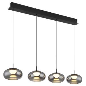 Suspension métal noir mat, 150cm