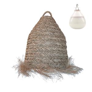 Suspension nomade Jonc de mer Beige H47CM