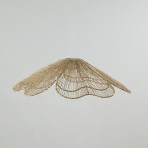 Suspension non électrifée fleur en jute