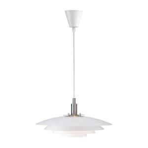 Suspension nordique avec abat-jour blanc et hauteur réglabl…