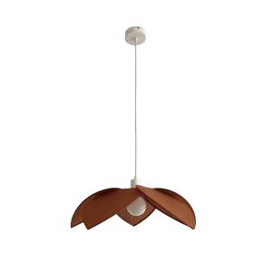 Suspension pétales de fleur coton marron foncé 58 cm