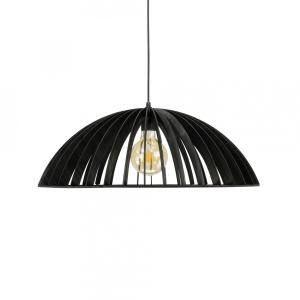 Suspension petit modèle en lamelles de bois noir