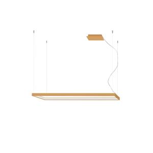 Suspension rectangle en aluminium, doré L: 130cm