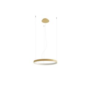 Suspension ronde en aluminium, doré L: 55cm