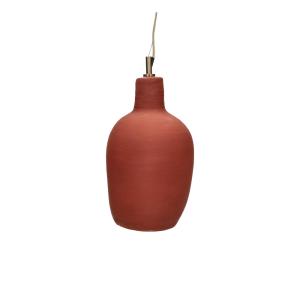 Suspension ronde en argile ø18cm - Terracotta