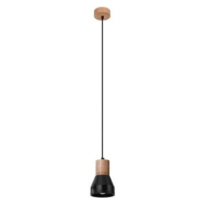 Suspension ronde en béton, noir L: 10cm