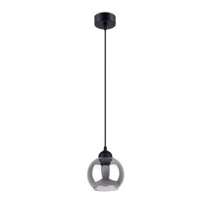 Suspension ronde en métal, noir L: 15cm