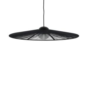 Suspension ronde en métal ø65cm - Noir