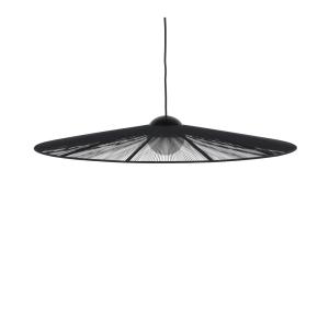 Suspension ronde en métal ø80cm - Noir