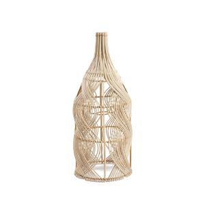 Suspension Rotin Marron 20x20x55cm