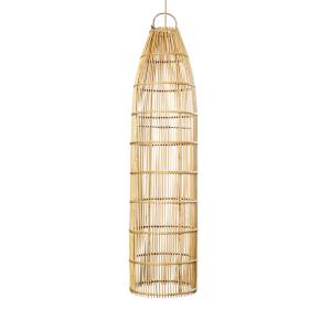 Suspension Rotin Marron 23x23x90cm