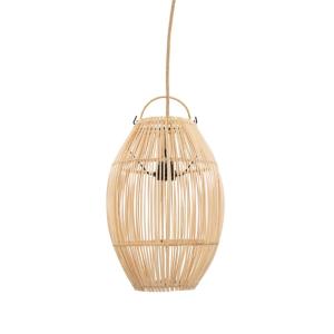 Suspension Rotin Marron 25x25x38cm
