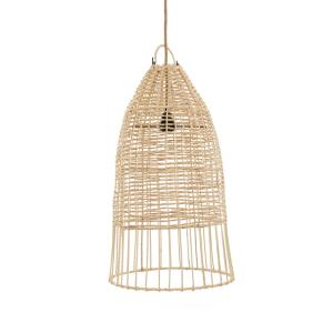 Suspension Rotin Marron 30x30x60cm
