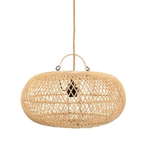 Suspension Rotin Marron 40x40x22cm